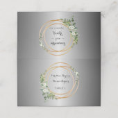 Silver & Gold: Eine blutige Hochzeit Platzkarte (Außenseite Aufgefaltet)