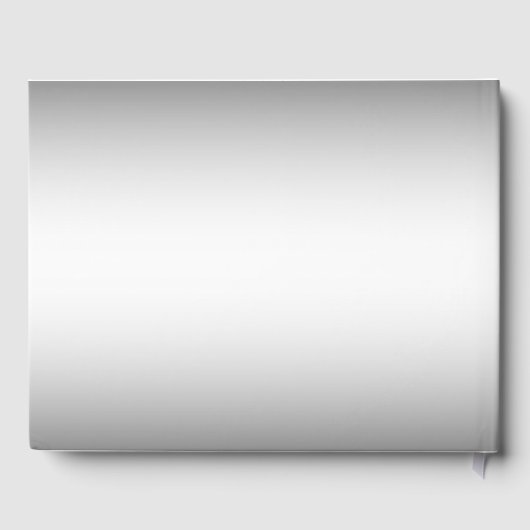 Silver Gold Elegante Unendlichkeitssymbol Gästebuch (Rückseite)