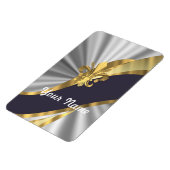 Silver & gold Fleur Lys Magnet (Linke Seite)