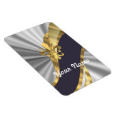 Silver & gold Fleur Lys Magnet (Rechte Seite)