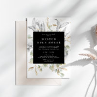 Silver Gold Floral Elegantes Open House