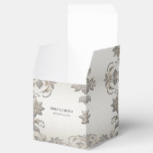 Silver Gold Floral Fevor Box Geschenkschachtel (Geöffnet)