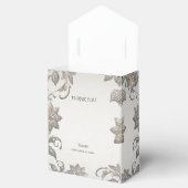 Silver Gold Floral Fevor Box Geschenkschachtel (Geöffnet)