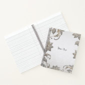 Silver Gold Floral Notebook Notizblock (Innenseite)
