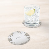Silver Gold Floral Paper Untersetzer (Vor Ort)