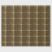 Silver Gold in Black Wrapping Paper Geschenkpapier (Flach)