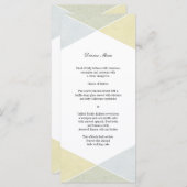 Silver Gold Metal Look Industrial Chic Menü Menükarte (Vorne/Hinten)