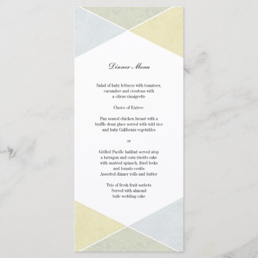 Silver Gold Metal Look Industrial Chic Menü Menükarte (Vorderseite)