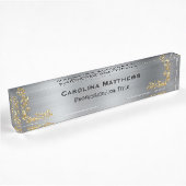 Silver Gold Namensplakette