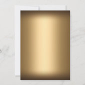 Silver Gold Princess Masquerade Sweet 16 Einladung (Rückseite)