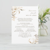 Silver & Gold Quinceañera Einladung in Spanisch (Stehend Vorderseite)