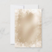 Silver Gold Silver Silver Silver Pine Winter Braut Dankeskarte (Rückseite)