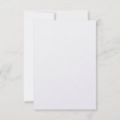 Silver Gold Snowflake Winter Wedding Repair Card RSVP Karte (Rückseite)