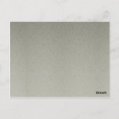 Silver Gold Snowflake Winter Wedding Table Card Postkarte (Rückseite)