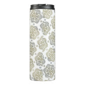 Silver Gold Snowflakes Thermosbecher (Rückseite)