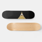 Silver Gold Volcano Skateboard (Horizontal)