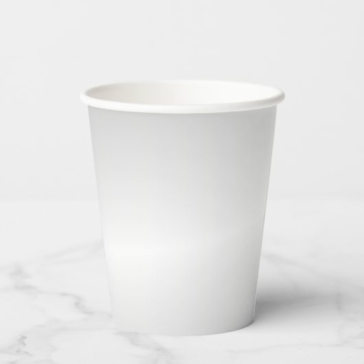 Silver Golf Design Paper Cup Pappbecher (Rückseite)