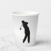 Silver Golf Design Paper Cup Pappbecher (Vorderseite)