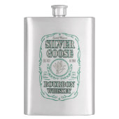 Silver Goose Bourbon Whiskey Flachmann (Vorderseite)