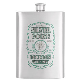 Silver Goose Bourbon Whiskey Flachmann