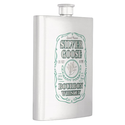 Silver Goose Bourbon Whiskey Flachmann (Rechts)