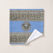 Silver Gorgon - Medusa Guest / Geschenk Badhandtuch Set (Waschlappen)