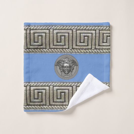 Silver Gorgon - Medusa Guest / Geschenk Badhandtuch Set (Waschlappen)