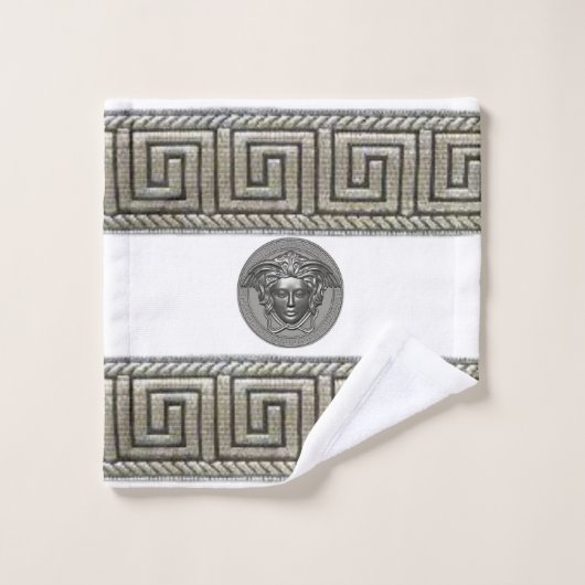 Silver Gorgon - Medusa Guest / Geschenk Badhandtuch Set (Waschlappen)