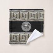 Silver Gorgon - Medusa Guest / Geschenk Badhandtuch Set (Waschlappen)