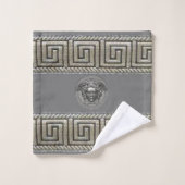 Silver Gorgon - Medusa Guest / Geschenk Badhandtuch Set (Waschlappen)