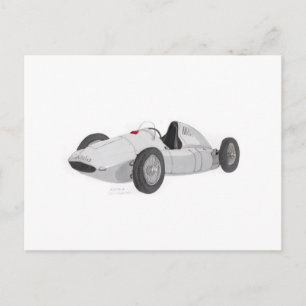 Silver GP Racer Postkarte