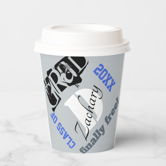 Silver Grad Klasse Pappbecher (Vorderseite)