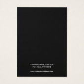 Silver Gradient Add Logo Overse Display Card (Rückseite)