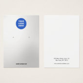 Silver Gradient Add Logo Overse Display Card (Vorne & Hinten)