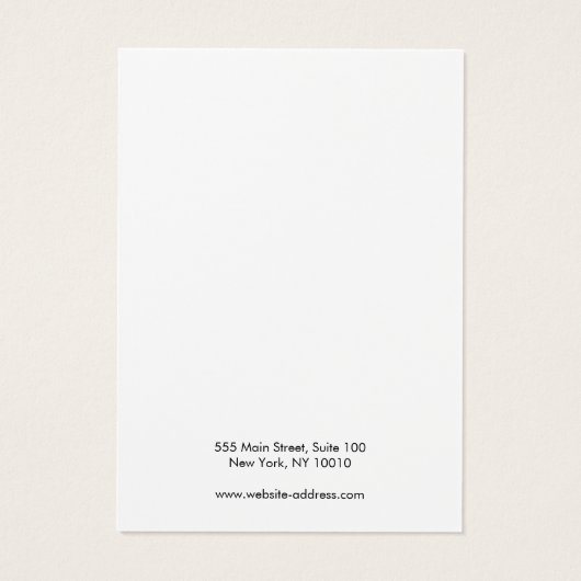 Silver Gradient Add Logo Overse Display Card (Rückseite)