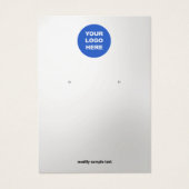 Silver Gradient Add Logo Overse Display Card (Vorderseite)