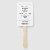 Silver Gradient & Blüh Elegantes Hochzeitsprogramm Fächer (Rückseite)