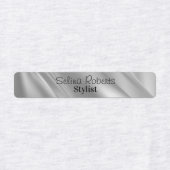 Silver-Gradient-Diagonallinien Etiketten (Design 1)