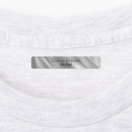 Silver-Gradient-Diagonallinien Etiketten