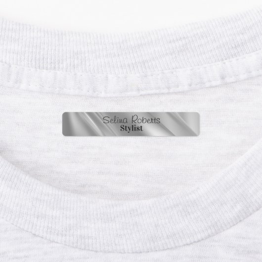 Silver-Gradient-Diagonallinien Etiketten (Befestigt)