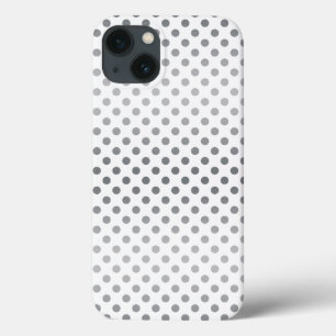 Silver Gradient Polka Dots von Shirley Taylor iPhone 13 Hülle