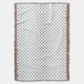Silver Gradient Polka Dots von Shirley Taylor Decke (Vorderseite Vertikal)