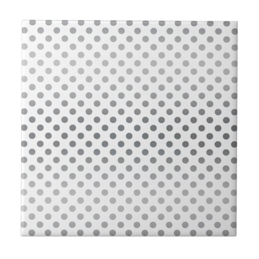 Silver Gradient Polka Dots von Shirley Taylor Fliese (Vorderseite)