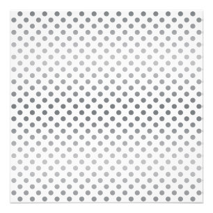 Silver Gradient Polka Dots von Shirley Taylor Fotodruck