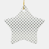Silver Gradient Polka Dots von Shirley Taylor Keramikornament (Vorne)