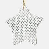 Silver Gradient Polka Dots von Shirley Taylor Keramikornament (Links)