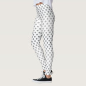 Silver Gradient Polka Dots von Shirley Taylor Leggings (Links)