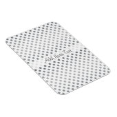Silver Gradient Polka Dots von Shirley Taylor Magnet (Rechte Seite)