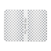 Silver Gradient Polka Dots von Shirley Taylor Magnet (Horizontal)