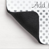 Silver Gradient Polka Dots von Shirley Taylor Mousepad (Ecke)
